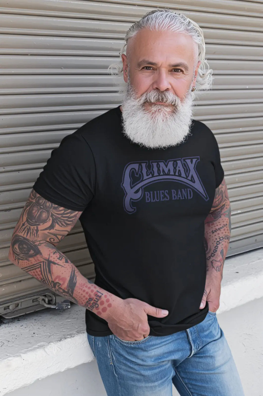 CLIMAX BLUES BAND LOGO TEE BLUES