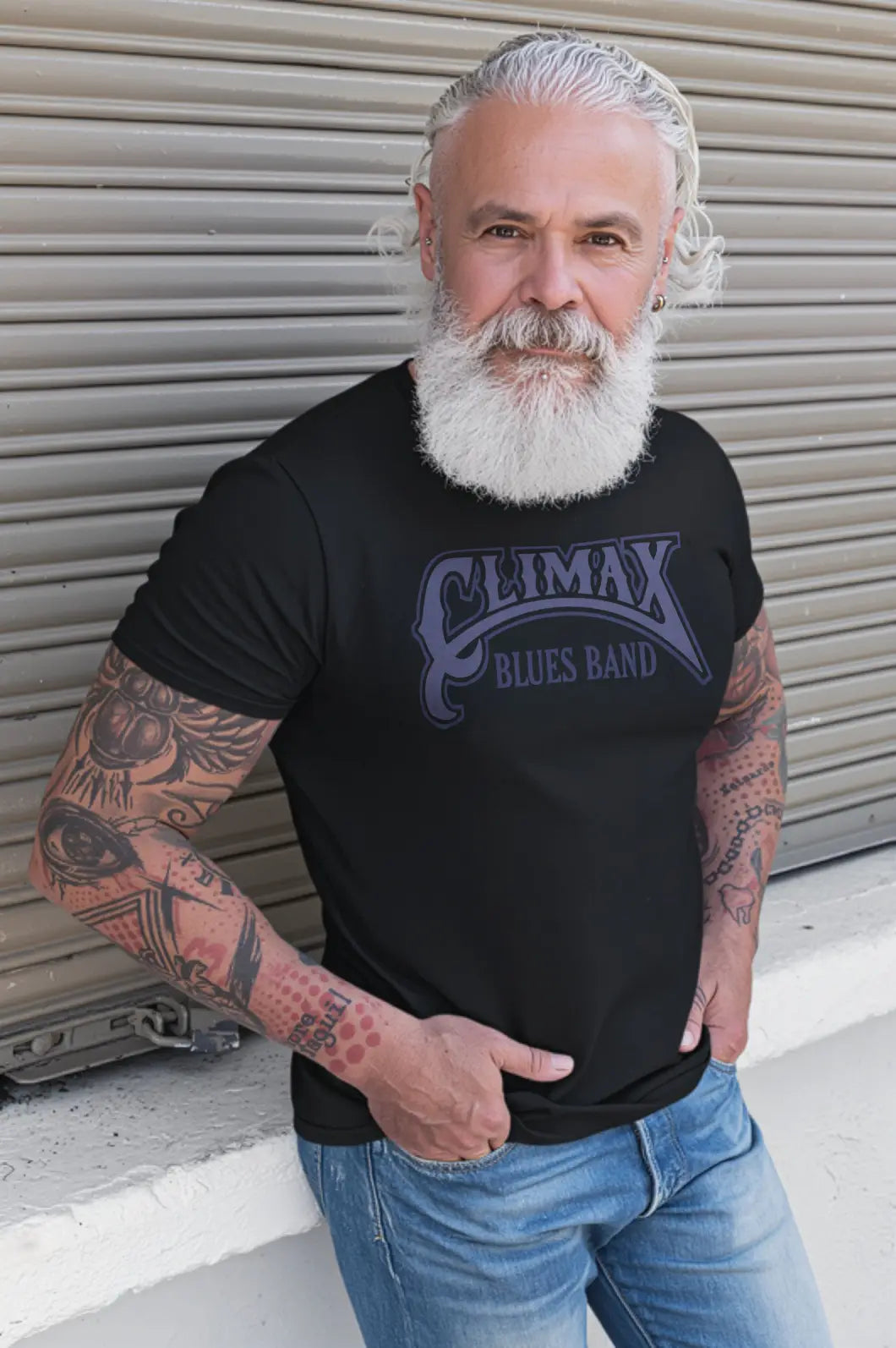 CLIMAX BLUES BAND LOGO TEE BLUES