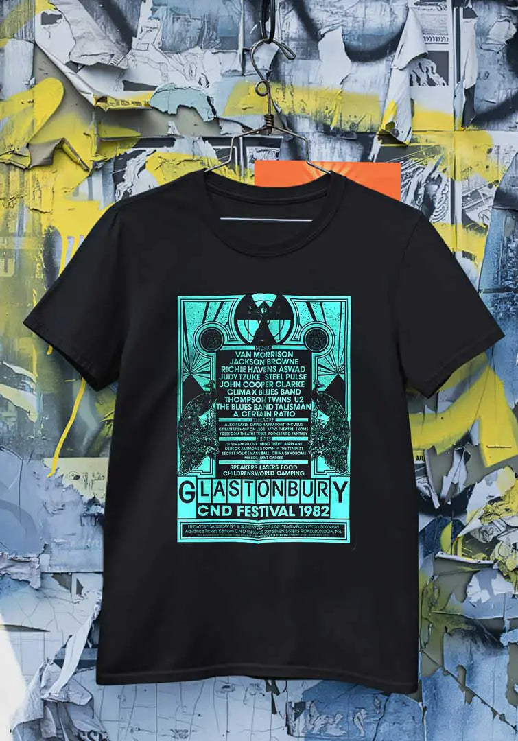 Glastonbury 82 Tee White