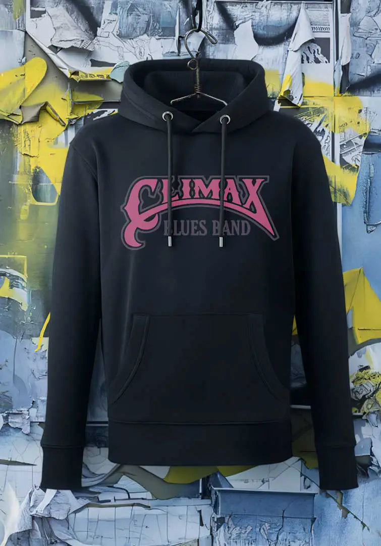 CLIMAX BLUES BAND LOGO HOODIE PINK GREY