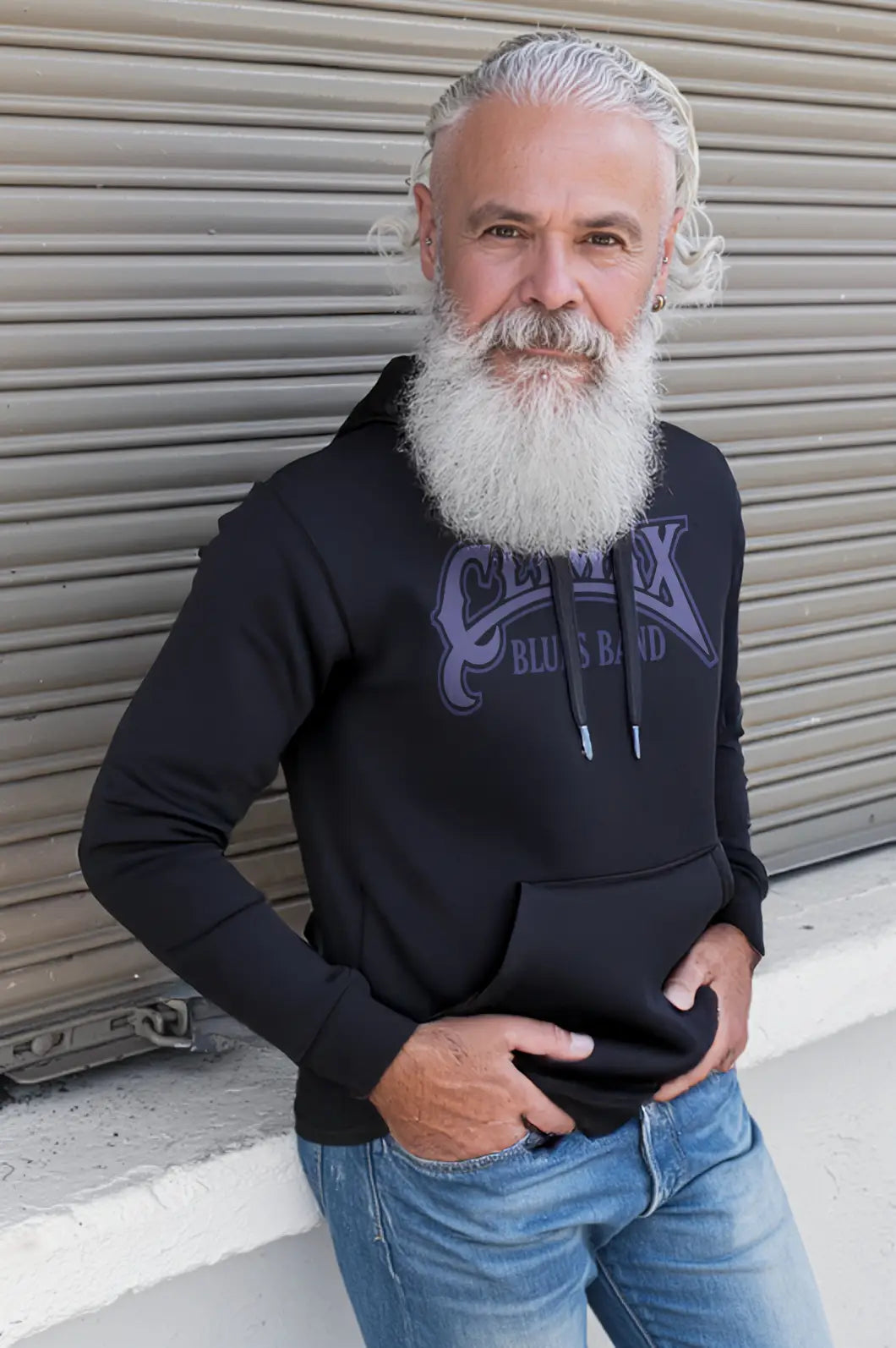 CLIMAX BLUES BAND LOGO HOODIE BLUES