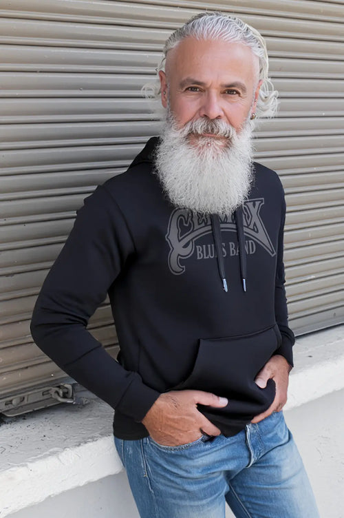 CLIMAX BLUES BAND LOGO HOODIE GREY