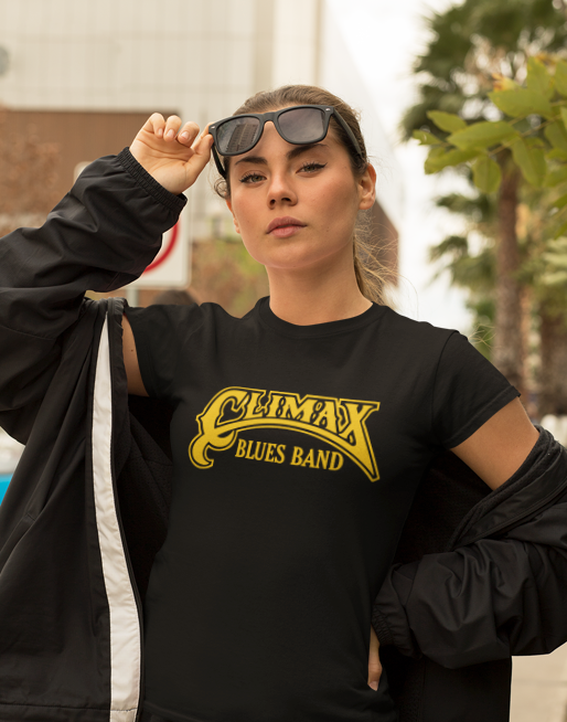 Climax Blues Band Official Gold Logo Black T-Shirt