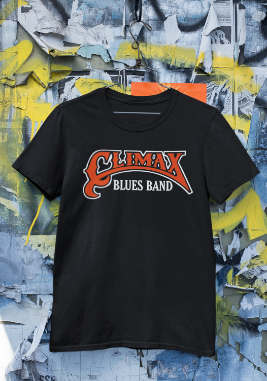 Climax Blues Band Official Red Logo Black T-Shirt
